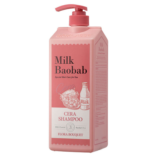 BIOKLASSE MILK BAOBAB CERA Hair Shampoo 1200ml #Flora Bouquet - LUUELA