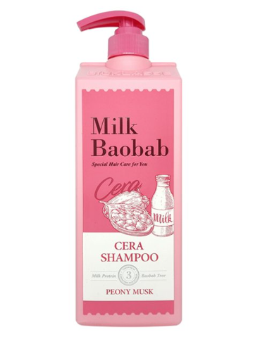 BIOKLASSE MILK BAOBAB CERA Hair Shampoo 1200ml #Peony Musk - LUUELA