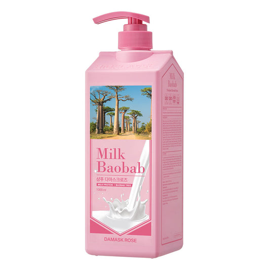 BIOKLASSE MILK BAOBAB Hair Shampoo 1000ml #Damask Rose - LUUELA