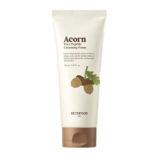 SKINFOOD Acorn Pore Peptide Cleansing Foam 150ml - LUUELA