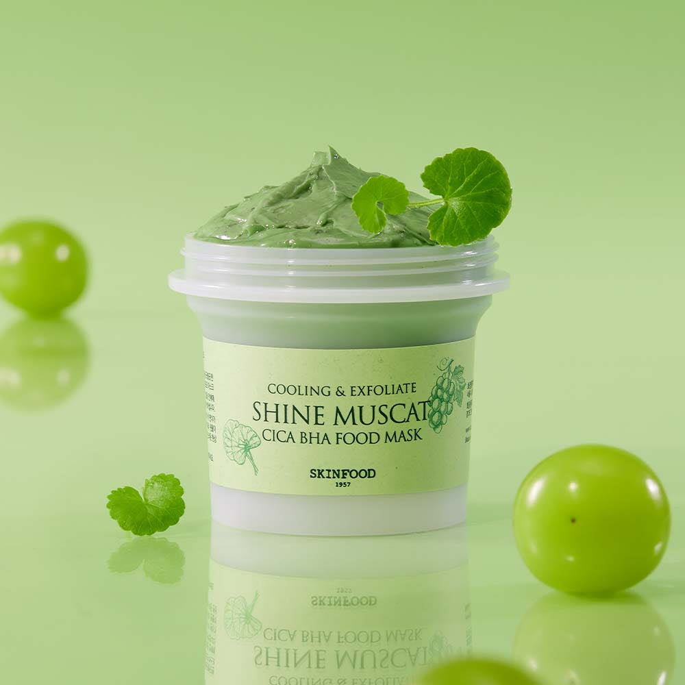 SKINFOOD Cica BHA Food Mask 120g #Shine Muscat - LUUELA