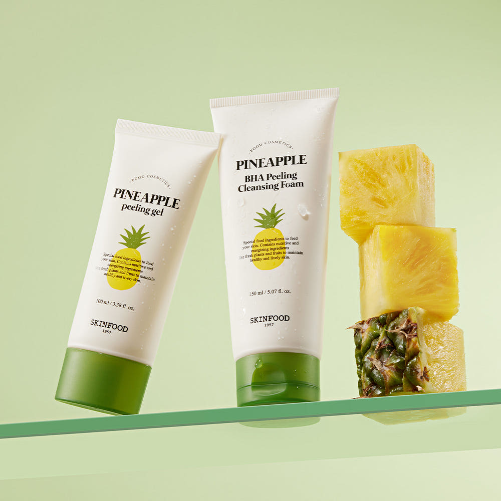 SKINFOOD Pineapple BHA Peeling Cleansing Foam 150ml - LUUELA
