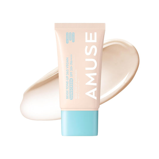 AMUSE Beige Tone Up 365 Vegan Sun Cream SPF50+ PA++++ 40ml - LUUELA