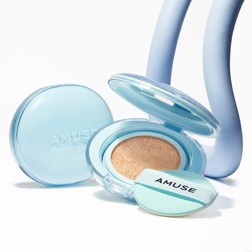 AMUSE AIRY PORE CUSHION SPF 50+ PA++++ SET 15g + 15g(Refill) (5 Colors) - LUUELA