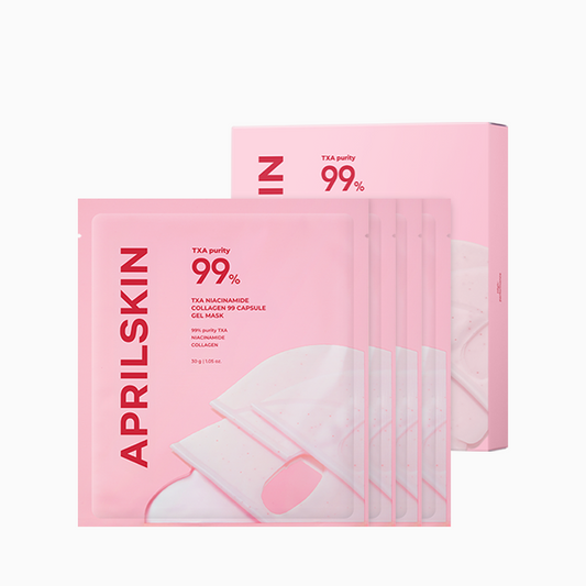 APRILSKIN TXA Niacinamide Collagen 99 Capsule Gel Mask 30g X 4ea - LUUELA