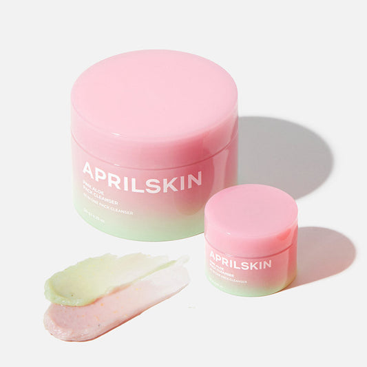 APRILSKIN Pink Aloe Mask-to-Foam Soothing Cleanser 15g - LUUELA