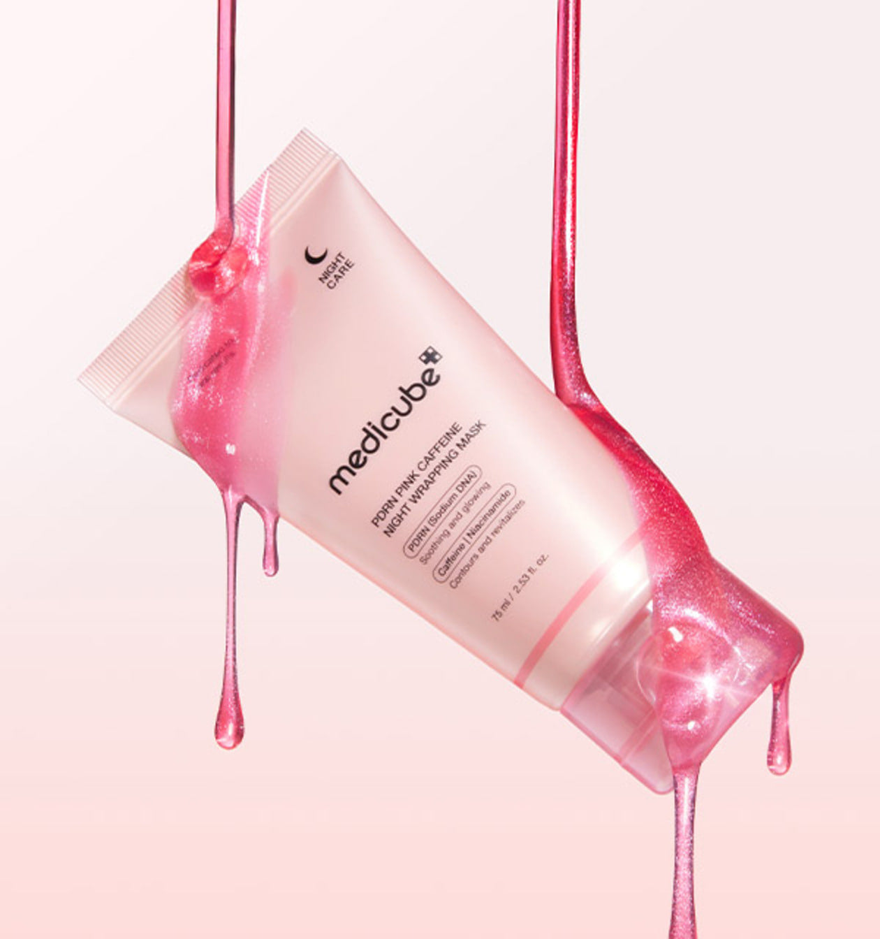 medicube PDRN Pink Caffeine Night Wrapping Mask 75ml - LUUELA
