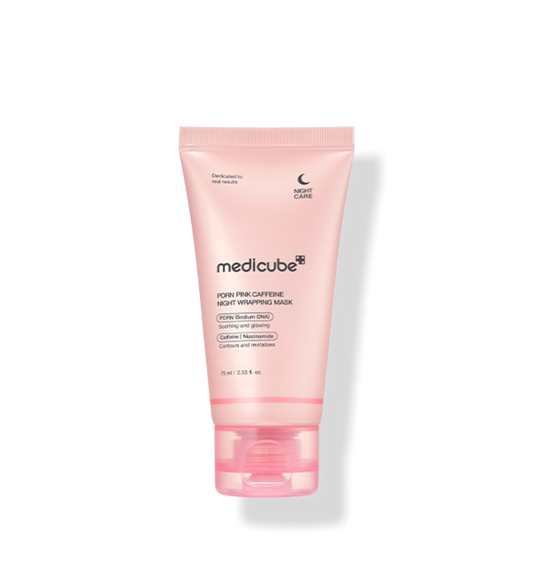 medicube PDRN Pink Caffeine Night Wrapping Mask 75ml - LUUELA