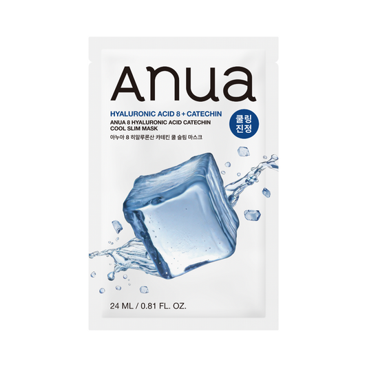 Anua 8 Hyaluronic Acid Catechin Cool Slim Mask Sheet 24ml X 10ea - LUUELA