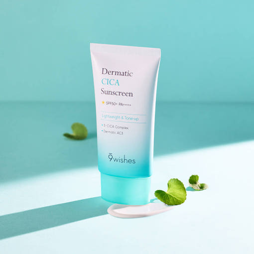 9wishes Dermatic Cica Sunscreen 50ml - LUUELA