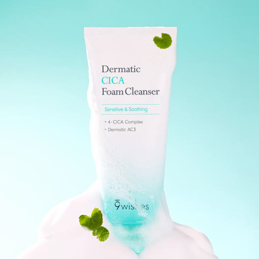 9wishes Dermatic CICA Foam Cleanser 150ml - LUUELA