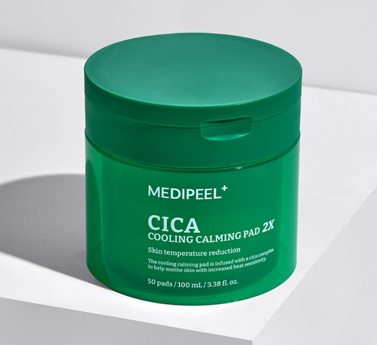 MEDIPEEL CICA COOLING CALMING PAD 2X 100ml / 50pads - LUUELA