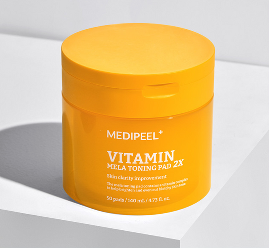 MEDIPEEL VITAMIN MELA TONING PAD 2X 140ml / 50pads - LUUELA