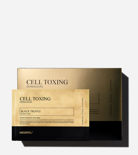 MEDIPEEL Cell Toxing Dermajours Black Truffle Repair Mask 30ml X 5ea - LUUELA