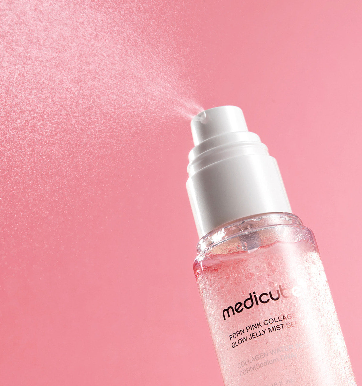 medicube PDRN PINK COLLAGEN GLOW JELLY MIST SERUM 100ml - LUUELA