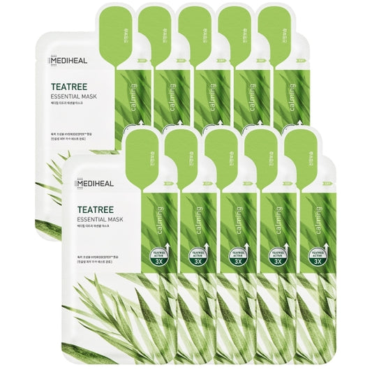 MEDIHEAL Tea Tree Care Solution Essential Mask REX 24ml X 10p - LUUELA