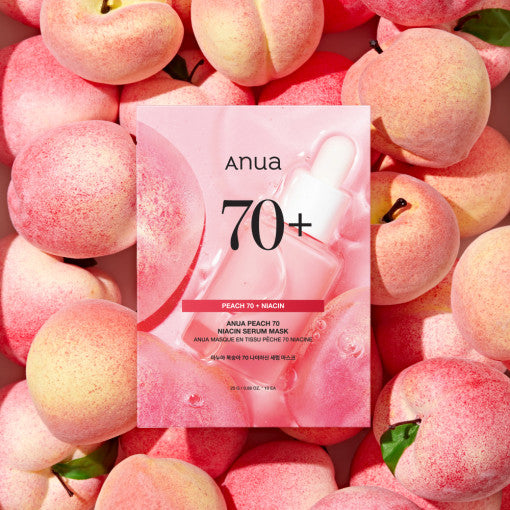 Anua Peach 70 Niacin Serum Mask Sheet 25g X 10ea - LUUELA
