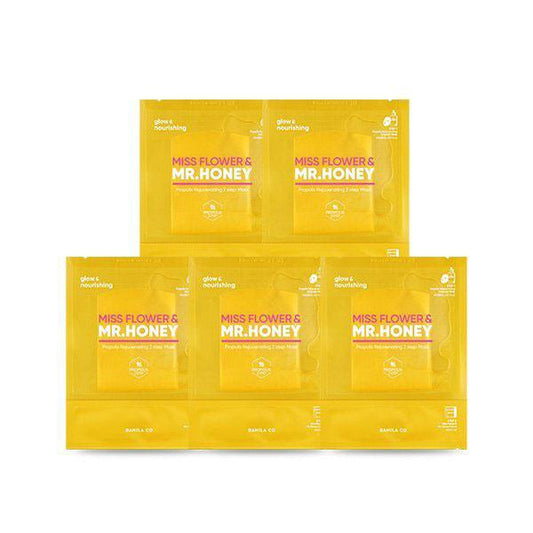 BANILA CO Miss Flower & Mr. Honey Propolis Rejuvenating 2 Step Mask 25ml+2mlX5ea - LUUELA