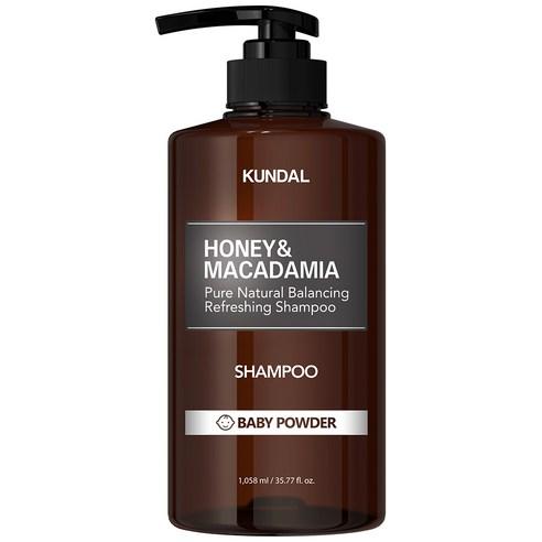 KUNDAL HONEY & MACADAMIA Natural Shampoo (Baby Powder) 1058ml - LUUELA