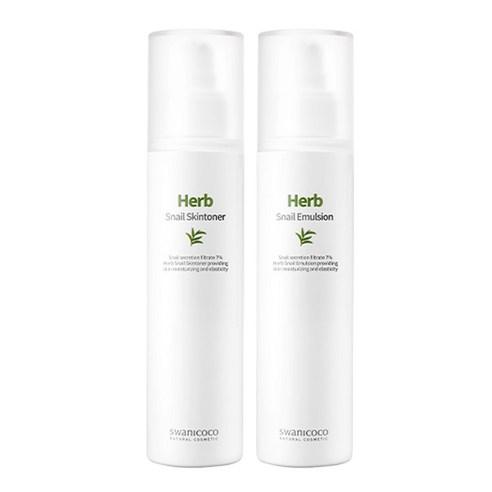 swanicoco Herb Snail Basic Set Skin Toner + Emulsion - LUUELA