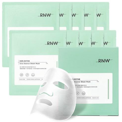 RNW DER.ESTHE Cica Source Sheet Mask 27ml x 10ea - LUUELA