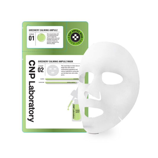 CNP 2- Step Greenery Calming Ampule Mask 1 Sheet - LUUELA