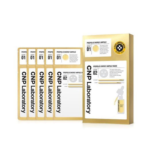 CNP 2-Step Propolis Energy Ampule Mask 5 Sheets - LUUELA