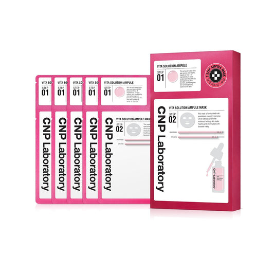 CNP 2-Step Vita-Solution Ampule Mask 5 Sheets - LUUELA