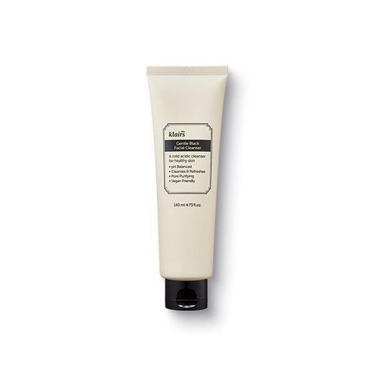 KLAIRS Gentle Black Facial Cleanser 140ml - LUUELA
