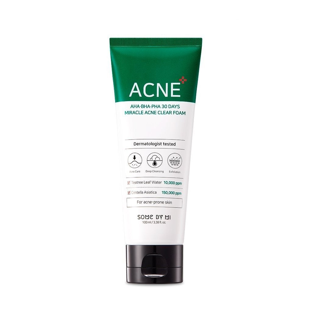 [SOME BY MI] AHA-BHA-PHA 30Days Miracle Acne Clear Foam 100ml - LUUELA