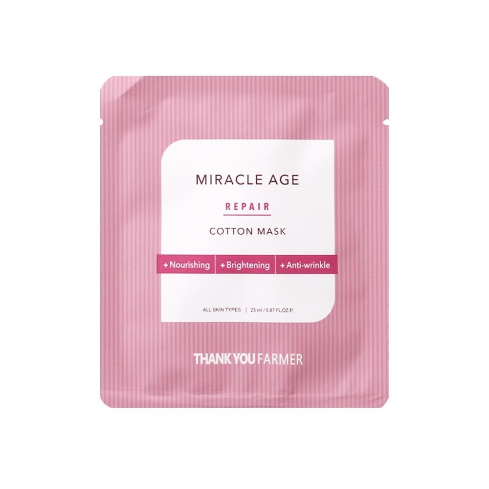 [THANK YOU FARMER] Miracle Age Repair Cotton Mask 25ml X 1ea - LUUELA