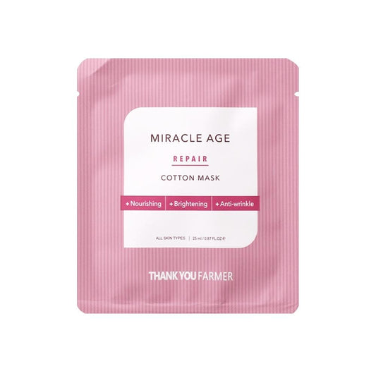 [THANK YOU FARMER] Miracle Age Repair Cotton Mask 25ml X 1ea - LUUELA