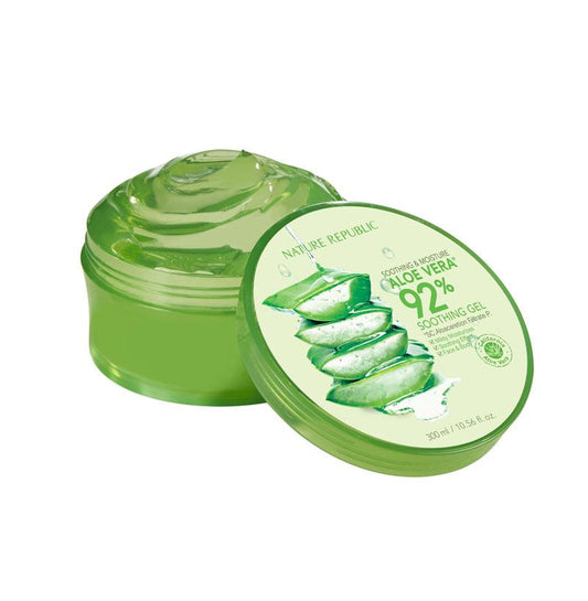 [NATURE REPUBLIC] Soothing & Moisture Aloe Vera 92% Soothing Gel 300ml - LUUELA