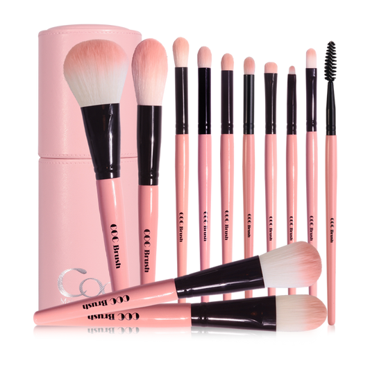 CORINGCO COTTON CANDY MAKE UP 12P BRUSH SET - LUUELA