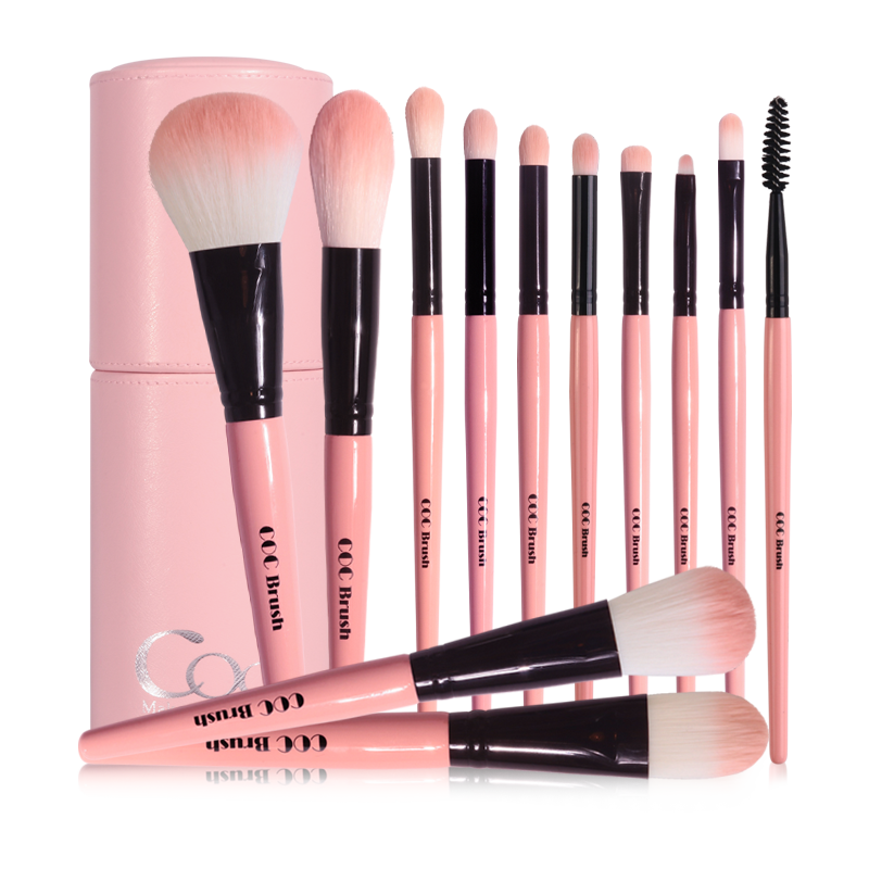 CORINGCO COTTON CANDY MAKE UP 12P BRUSH SET - LUUELA
