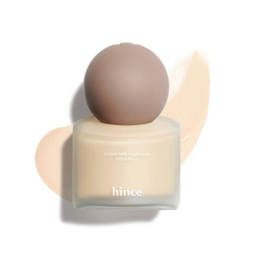 hince Second Skin Foundation 40ml (5 colors) - LUUELA