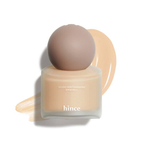 hince Second Skin Foundation 40ml (5 colors) - LUUELA