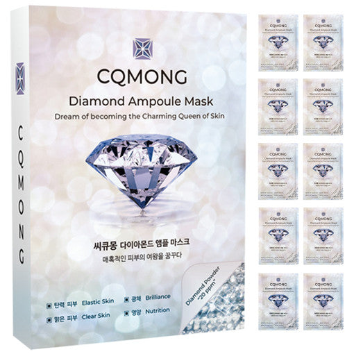 CQMONG Diamond Ampoule Sheet Mask 30ml X 10ea - LUUELA