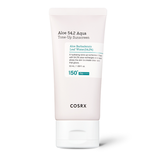 COSRX Aloe 54.2 Aqua Tone-up Sunscreen SPF 50+ PA++++ 50ml - LUUELA