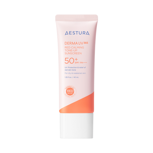 AESTURA Derma UV 365 Red Calming Tone-up Sunscreen 40ml - LUUELA