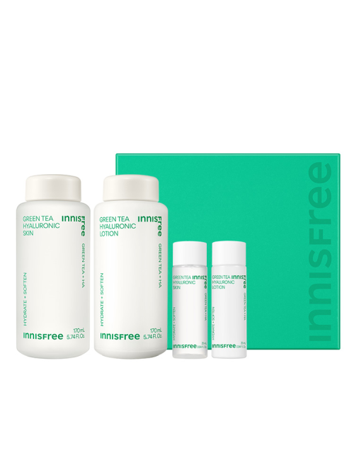 Innisfree Green Tea Hyaluronic Skincare Set - LUUELA