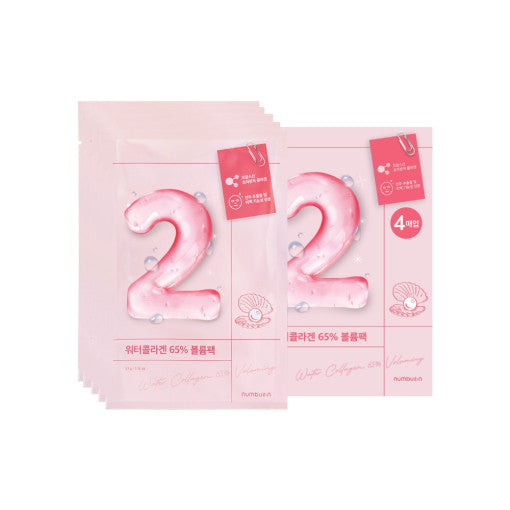 numuzin No.2 Water Collagen 65% Voluming Sheet Mask 10P - LUUELA