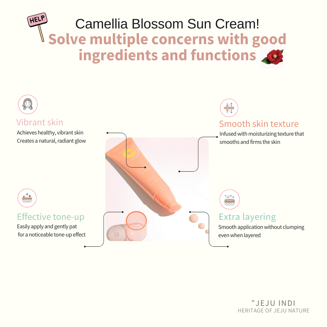 [JEJU INDI] Blossom Sun Cream 50ml - LUUELA
