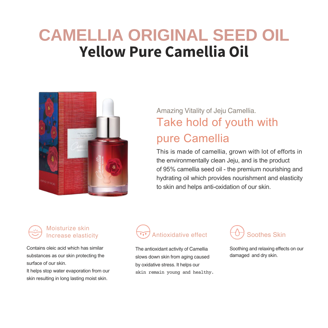 [JEJU INDI] Camellia Original Seed Oil 30ml - LUUELA