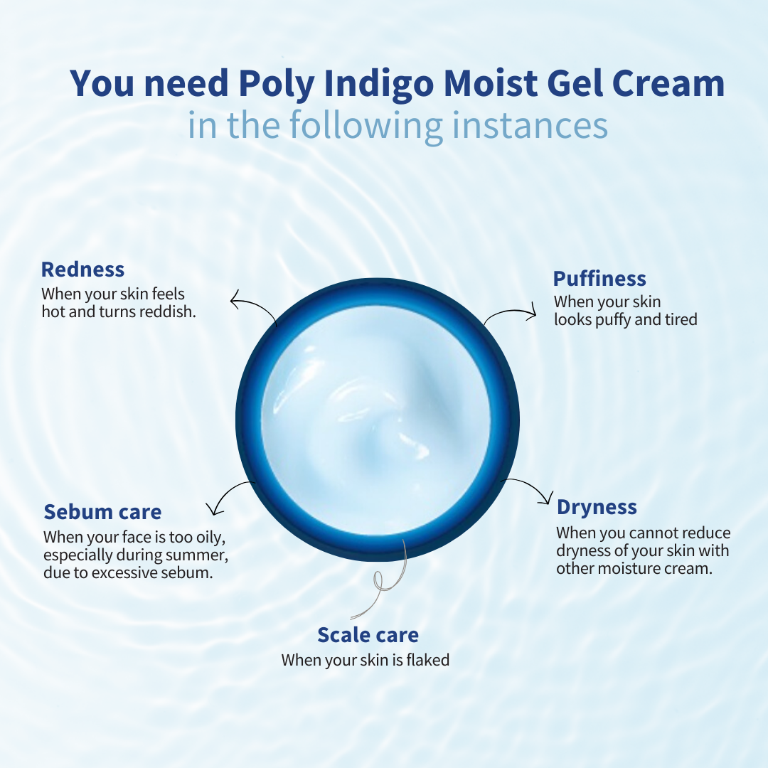 [JEJU INDI] Indigo Moist Gel Cream 80g - LUUELA