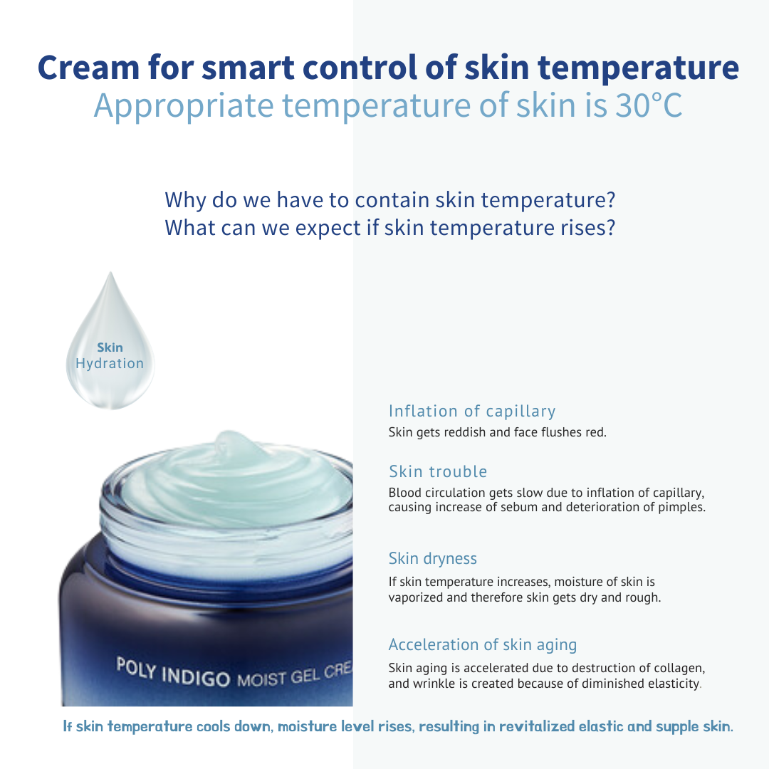 [JEJU INDI] Indigo Moist Gel Cream 80g - LUUELA