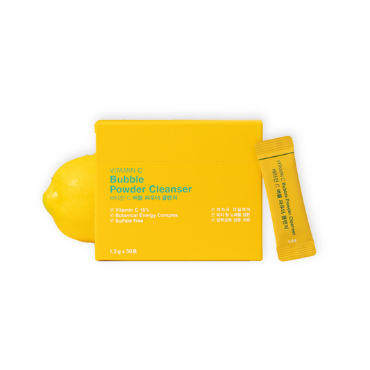 [JEJU INDI] Vitamin C Bubble Powder Cleanser 30ea - LUUELA