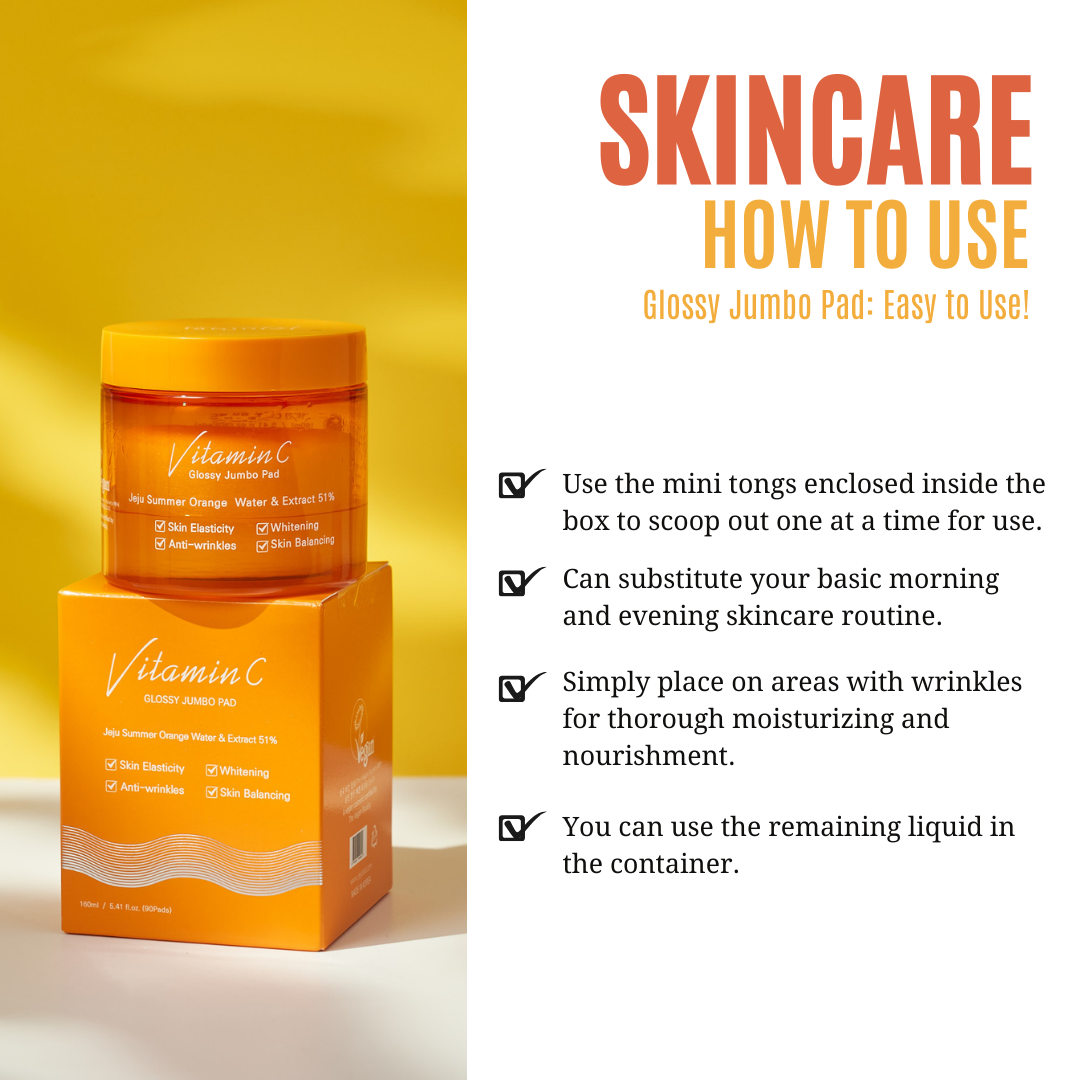 [JEJU INDI] Vitamin C Glossy Jumbo Pad 160ml - LUUELA