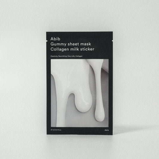 ABIB Gummy sheet mask Collagen milk sticker 27ml - LUUELA