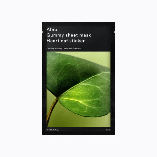 ABIB Gummy sheet mask Heartleaf sticker 27ml - LUUELA